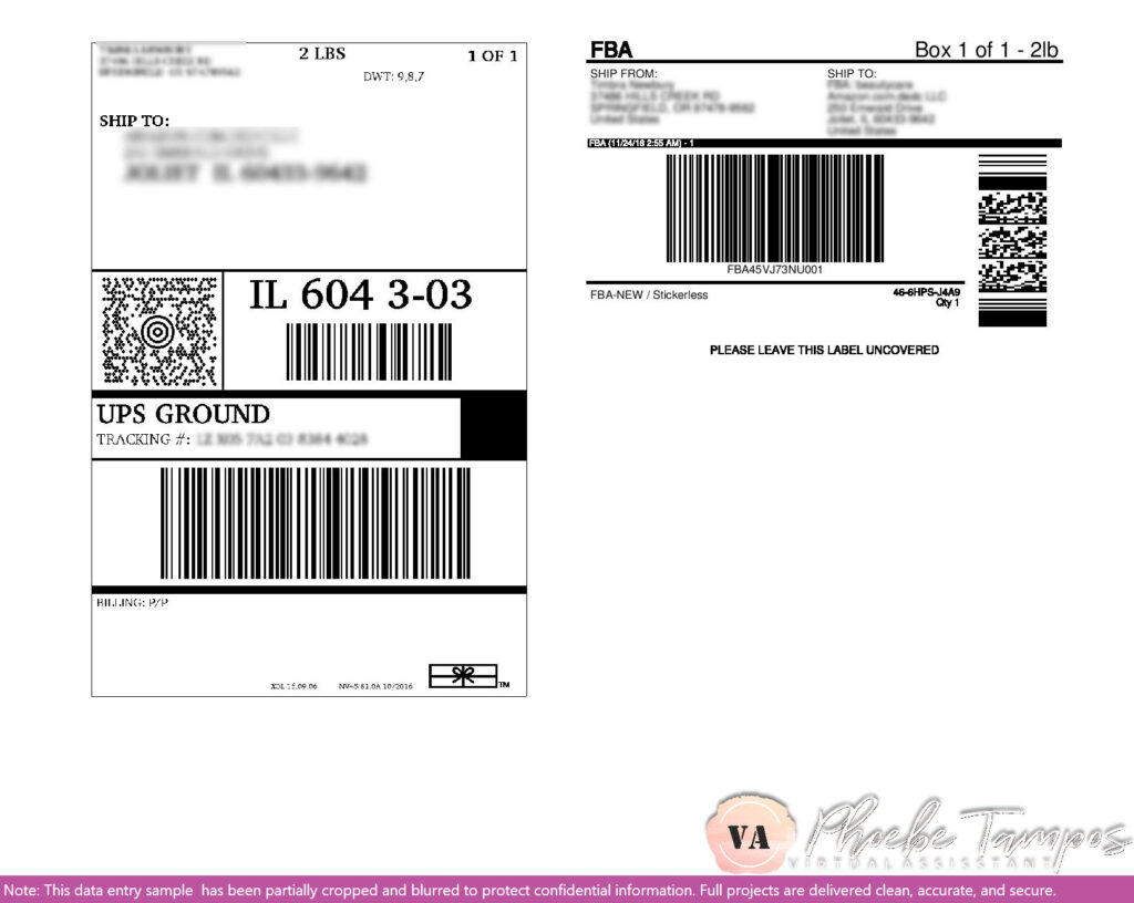 Creating a UPS prepaid return label in Amazon Seller Central for a customer’s returned item.