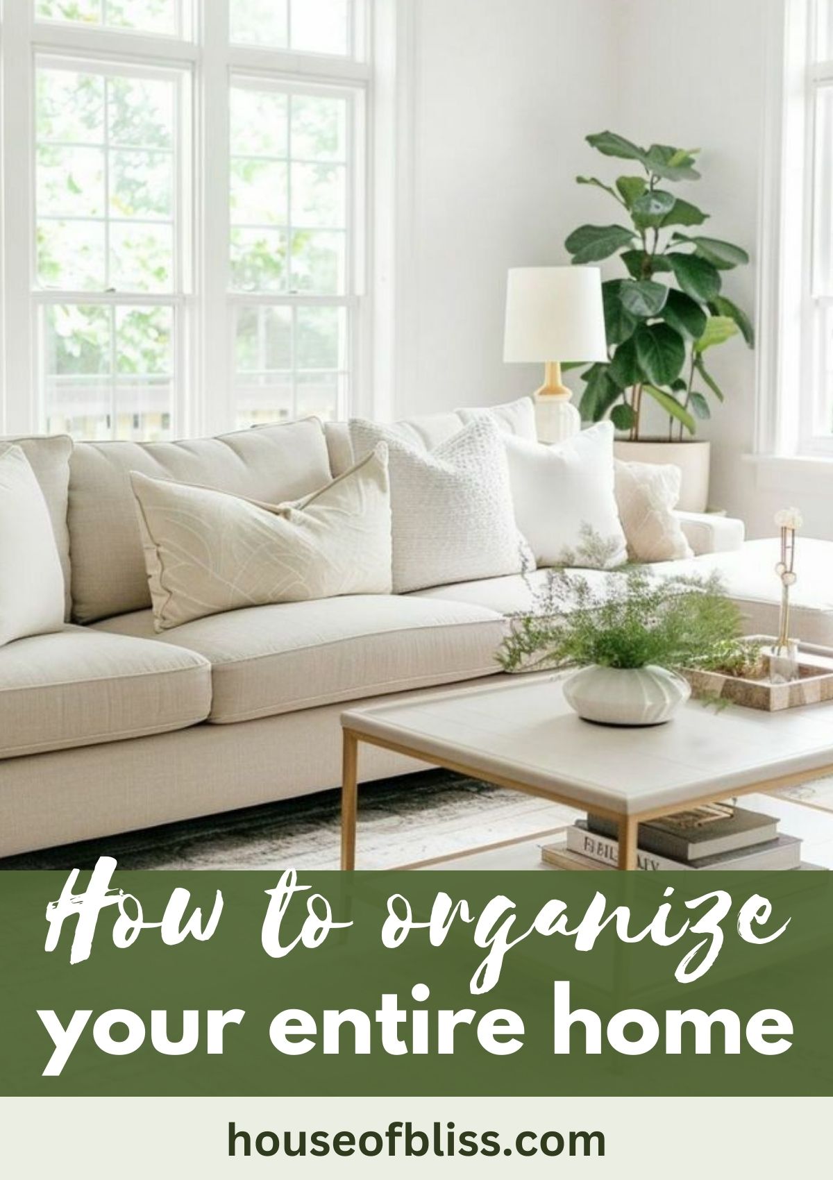 Landing page mock-up for House of Bliss showing lead magnet design with cohesive color palette and typography