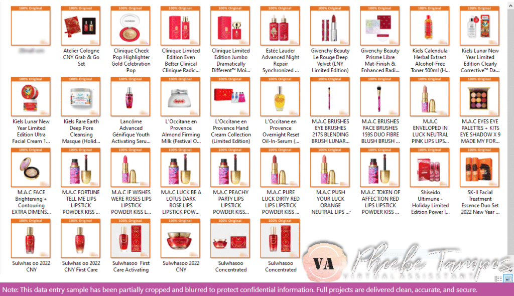 Folder view of processed product images with watermarks and consistent formatting.